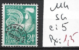 FRANCE PREOBLITERE 114 Sans Gomme Côte 5 € - 1953-1960