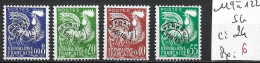 FRANCE PREOBLITERE 119 à 22 Sans Gomme Côte 24 € - 1953-1960