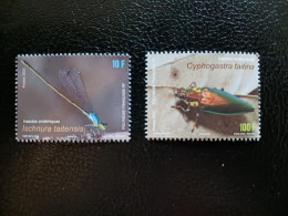 Polynesia 2023 Polynesie  Endemic Insects Insekten Insetes Ischnura Taitensis 2v Mnh - Unused Stamps