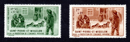 S.P.M. 1942 - PA  Yvert N° 1/2 -  Neuf **/ MNH - 2 Valeurs, Protection De L'enfance Indigène - Nuevos