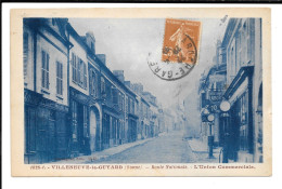 VILLENEUVE-la-GUYARD (Yonne) - Route Nationale. - L'Union Commerciale. RARE - Villeneuve-la-Guyard
