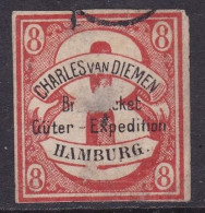 Hamburg , Revenue / Fiscal, Stamp Charles Van Diemen Expedition.  Poor Condition - Hamburg (Amburgo)