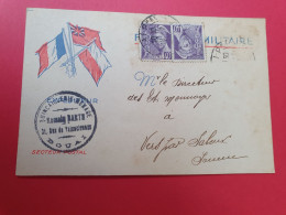 Utilisation D'une Carte Fm En Correspondance Commerciale De Douai En 1940 Pour Vers - J 349 - 1921-1960: Periodo Moderno