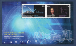 EIRE Ireland Irlande, **, Yv    , Mi BL 90, SG MS 2129, ESOF 2012, Cité Des Sciences De Dublin, - Blocks & Sheetlets