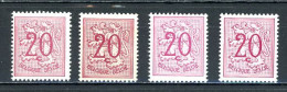 BE   851 - 851a - 851P2 - 851P6   XX   ---  Les Deux Nuances Et Trois Papiers--  Très Frais - 1951-1975 Heraldieke Leeuw