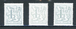 BE   1902 - 1902P6 - 1902P7   XX   ---   Les Trois Papiers  --  Parfait état - 1977-1985 Zahl Auf Löwe (Chiffre Sur Lion)