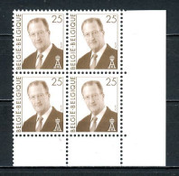 BE   2754    XX    ----      Bloc De 4 Coin De Feuille  --  Excellent état. - 1993-2013 King Albert II (MVTM)