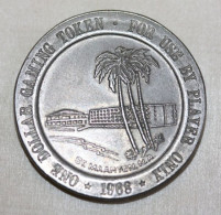 Très Beau Jeton 1968 "One Dollar Gaming Token - St Maarten Isle Hotel" Ile De Saint Martin - Antilles - Caribbean Island - Casino