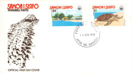 SAMOA - FDC WWF 1978 - TURTLE / 4269 - Samoa