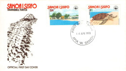 SAMOA - FDC WWF 1978 - TURTLE / 4269 - Samoa (Staat)