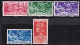 Italy   .  Y&T   .     258/262     .    **  (258: *)       .    MNH - Nuevos