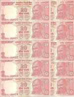 INDE 20 RUPEES 2017 UNC P 103 ( 10 Billets ) - Inde