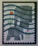 United States, Scott #5714, Used(o) Booklet, 2022, Elephants, (60¢) Forever - Oblitérés