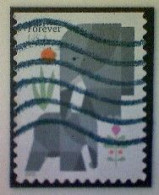 United States, Scott #5714, Used(o) Booklet, 2022, Elephants, (60¢) Forever - Gebruikt