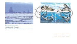 AUSTRALIAN ANTARCTIC TERRITORY - FDC WWF 2001 - LEOPARD SEAL / 4272 - FDC