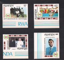 Rwanda Ruanda 1987 OCBn° 1301-1304 *** MNH ND Ongetand  Cote 27,50 Euro - Ungebraucht