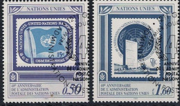 UNO Genf - 40 Jahre Postverwaltung Der UN (MiNr: 206/7) 1991 - Gest Used Obl - Gebruikt