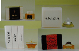 Port Gratuit - Lot De 4 Miniature De Krizia (Italie) - Miniatures Womens' Fragrances (in Box)