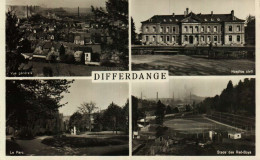 DIFFERDANGE - 1. Vue Générale  2. Hospice Civil  3. LE Parc  4. Le Stade Des Red Boys - Differdingen