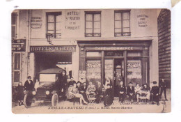 62 AUXI LE CHATEAU Hotel Saint Martin Cafe Du Commerce Terrasse Voiture - Auxi Le Chateau