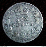 Great Britain, 6 Pence, 1903. Edward VII, Silver , KM# 799, Perfect, Gomaa - H. 6 Pence