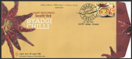 INDIA 2021 Badgi Chilli, Spicy, Spices, GI Tag, Vegetable, Food, Gastronomy,, Special Cover (**) Inde Indien - Cartas & Documentos