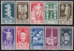 Italy   .  Y&T   .     396/405  (2 Scans)       .    **         .    MNH - Ungebraucht