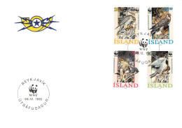 ICELAND - FDC WWF 1992 - FALCOON / 4282 - FDC