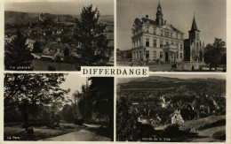 DIFFERDANGE - 1. Vue Générale  2. Hotel De Ville   3. LE Parc  4. Abords De La Ville - Differdange