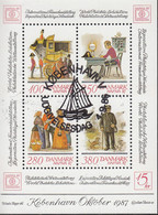 DÄNEMARK Block 6, Gestempelt, Internationale Briefmarkenausstellung HAFNIA ’87, Kopenhagen, 1986 - Blocks & Kleinbögen