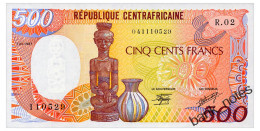CENTRAL AFRICAN REPUBLIC 500 FRANCS 1987 Pick 14c Unc - Central African Republic
