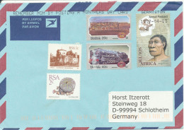 South Africa Cover Sent Air Mail To Germany 12-1-2007 With A Lot Of Stamps - Storia Postale