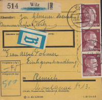 Luxembourg - Luxemburg  -  OCCUPATION   POSTPACKETE   1943    An Frau Albert Folmer , Fischgrosshandlung , Remich - 1940-1944 Occupazione Tedesca