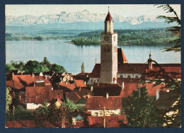 Allemagne. Ueberlingen. Lac De Constance, La Basilique Saint-Nicholas Et Les Préalpes Suisses Du Säntis. . - Ueberlingen