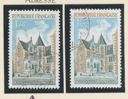 VARIÉTÉ- N°1759 D- Obl -LE CLOS -LUCÉ - REPUBLIQUE FRANÇAISE EN BLEU - Used Stamps