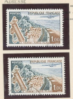 VARIÉTÉ- N°1355 - Obl -LE TOUQUET - "REPUBLIQUE FRANÇAISE" EN BLEU ( Cérès 1355 X) - Usati