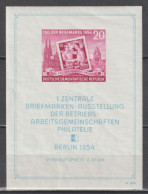 DDR - 1954 - BLOC YT N° 4 * MLH - COTE = 25 EUR - 1950-1970