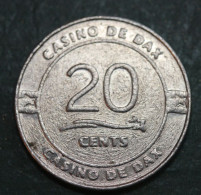 Jeton De 20 Euro Cents Du Casino De Dax - French Chips Casino Token - Casino