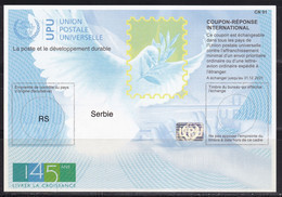 Serbia - International Reply Coupon IRC - Istanbul 145 - 145th Anniversary Of Universal Postal Union UPU - UPU (Unione Postale Universale)