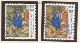 VARIÉTÉ- N°2498 - Obl -RETABLE CHAMPMOL- PAYSAGE VERT ET ÂNE GRIS - Used Stamps