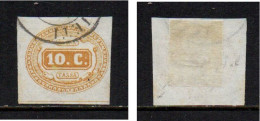 Regno 1863 - Segnatasse - Cifra Entro Un Ovale -  10 Cent. - Usato - Strafport