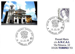 ITALIA ITALY - 2000 DIVINO AMORE (RM) Giubileo 2000 Annullo Utilizzato Nel Chiosco Vicino Al Santuario - 3910 - Christianisme