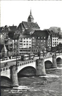 10959266 Basel BS Mittlere Rheinbruecke Martins Kirche Strassenbahn Basel BS - Andere & Zonder Classificatie