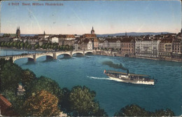 10959186 Basel BS Mittlere Rheinbruecke Schiff Basel - Sonstige & Ohne Zuordnung