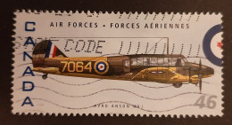 Canada 1999  USED Sc 1808m    46c  Canadian Air Forces, Avro Anson MK1 - Oblitérés