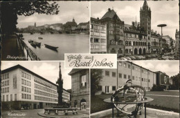 10959138 Basel BS Fischmarkt Messehalle Rathaus Rhein Basel - Autres & Non Classés