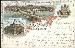 10958150 Basel BS Spalentor Theater Bruecke Blumen Basel BS - Other & Unclassified