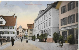 WEINFELDEN: Strassenpassage Mit Consum Und Metzgerei Dünner 1923 - Weinfelden