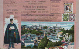 Luxembourg - Luxemburg  -   Mandat De Poste Internationale  De 1000Frs   1909 - Luxemburgo
