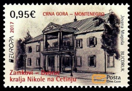 SALE!!! MONTENEGRO CRNA GORA 2017 EUROPA CEPT CASTLES 1 Stamp Set MNH ** - 2017